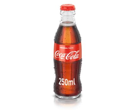 Coca Cola стъклена бутилка 250 мл