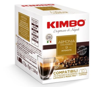 Кафе Капсули Kimbo Armonia 100% Arabica Съвместими с Lavazza A Modo Mio 10 бр