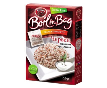 Ориз Червен и Жасмин Boil in Bag Krina Exotic Line 2 х 125 г