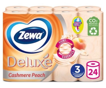 Тоалетна Хартия Zewa Deluxe Cashmere Peach 3 пл. 24 бр