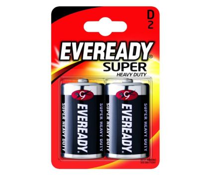 Батерии Цинкови Eveready SHD D 1.5V 2 бр