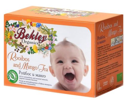 Бебешки Чай Bekley Organics Ройбос и Манго 36 г