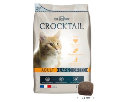 Котешка Храна за Едри Породи Котки Adult Large Breed Crocktail Pro-Nutrition Flatazor 2 кг