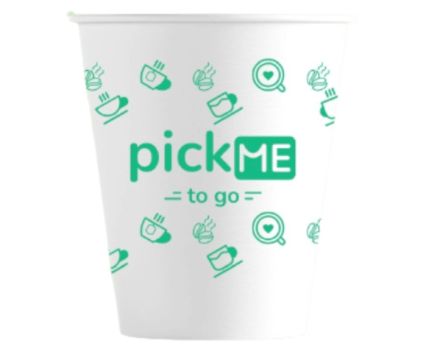 Картонени Чаши Печат Pick Me To Go 150 мл 10 бр