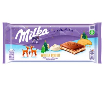 Млечен Шоколад с Крем и Бисквита Milka 100 г