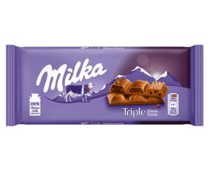 Млечен Шоколад Triple Choco Milka 90 г