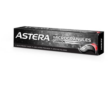 Паста за Зъби Astera Microgranules Carbon 75 мл