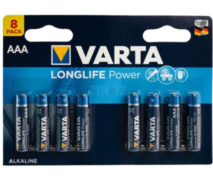 Батерии Алкални Varta LongLife Power АAА 8 бр