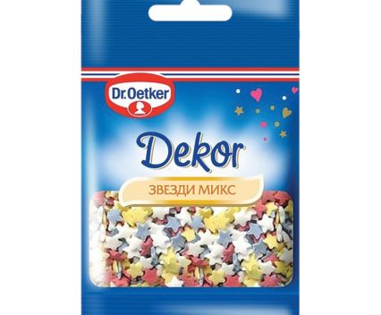 Поръска за Сладкиш Захарни Звезди Dr.Oetker 10 г