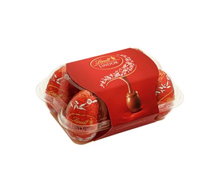 Шоколадови яйца Lindt Lindor 6бр 168гр